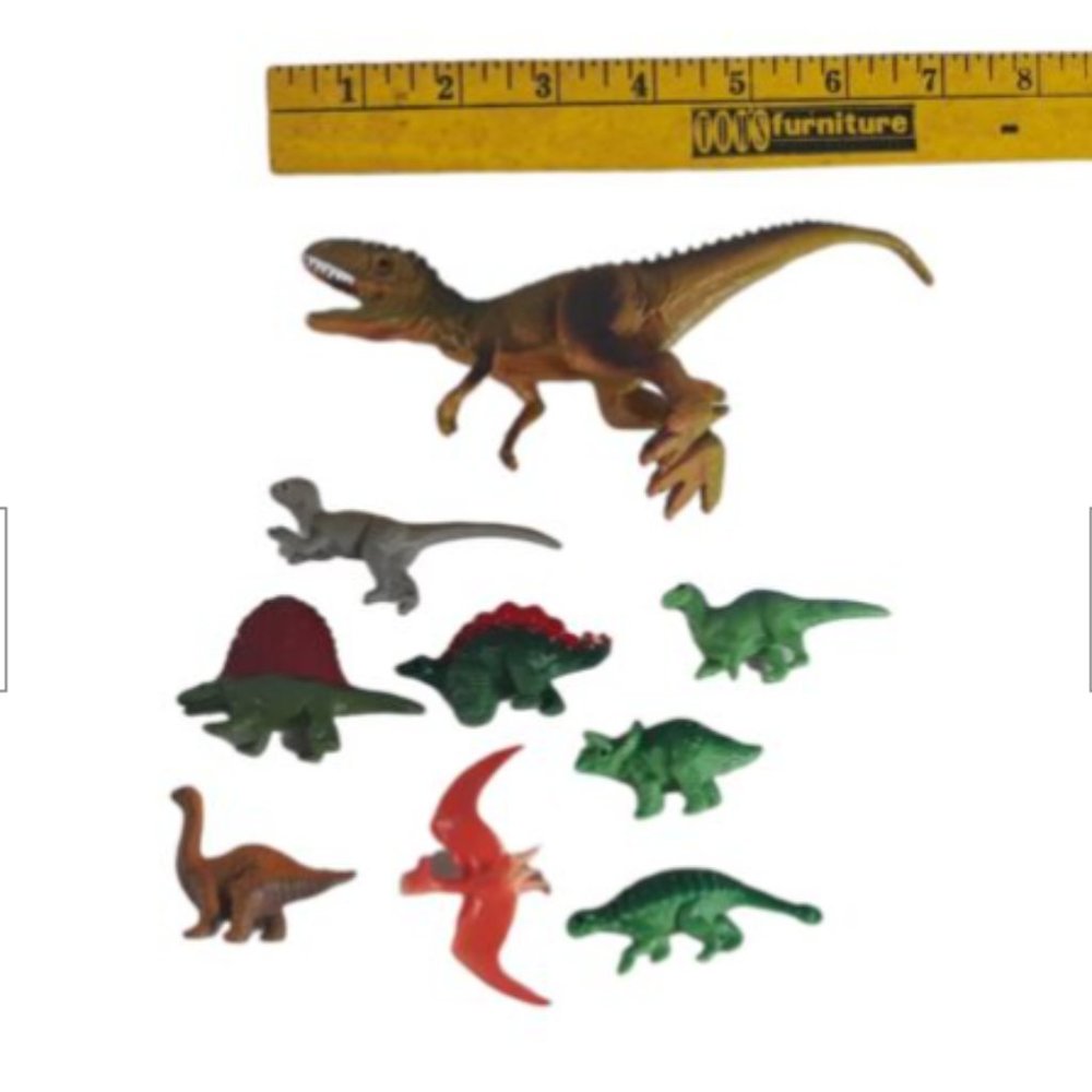 Dinosaur Figures Toy Plastic Lot Of 9 Please Look At Pictures - Picture 5 of 11